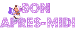Gif animé bon après-midi enfant